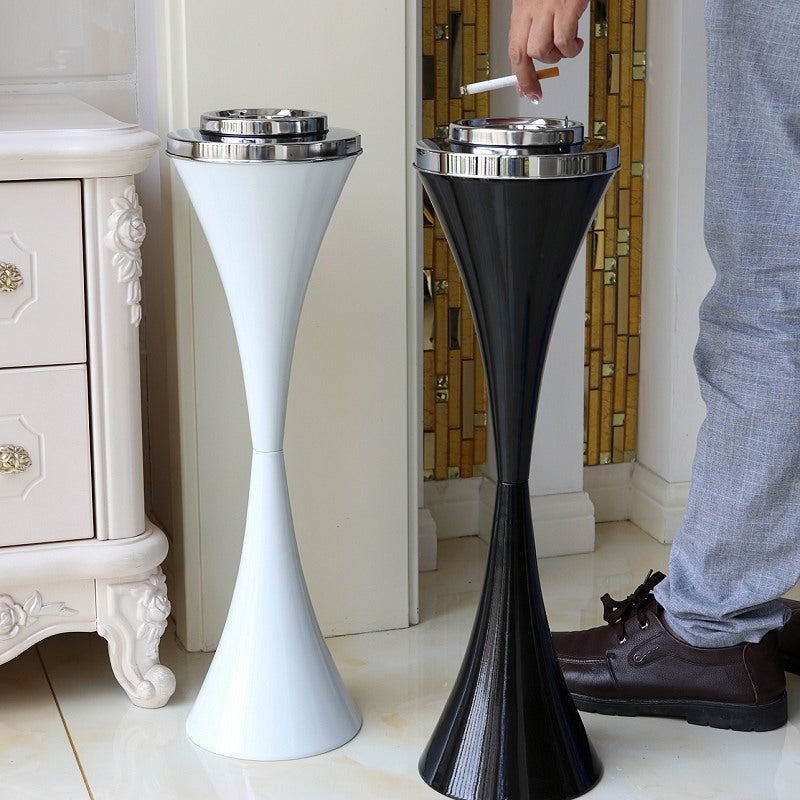 Floor-Standing Ashtray with Removable Insert