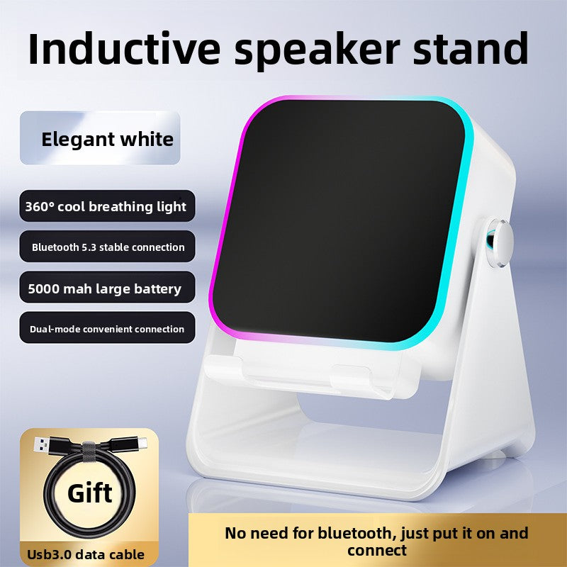 Multifunctional Wireless Speaker with Ambient Light and Phone Stand
