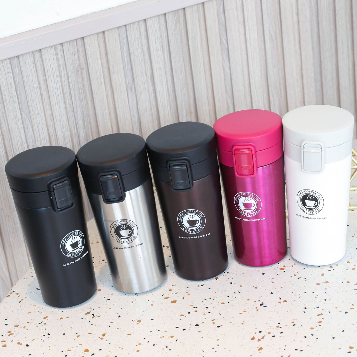 Wide-Mouth Stainless Steel Thermos Cup
