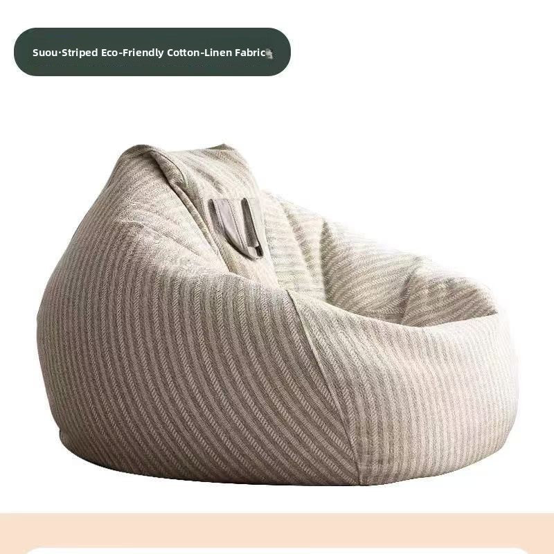 Cotton Linen Bean Bag Sofa