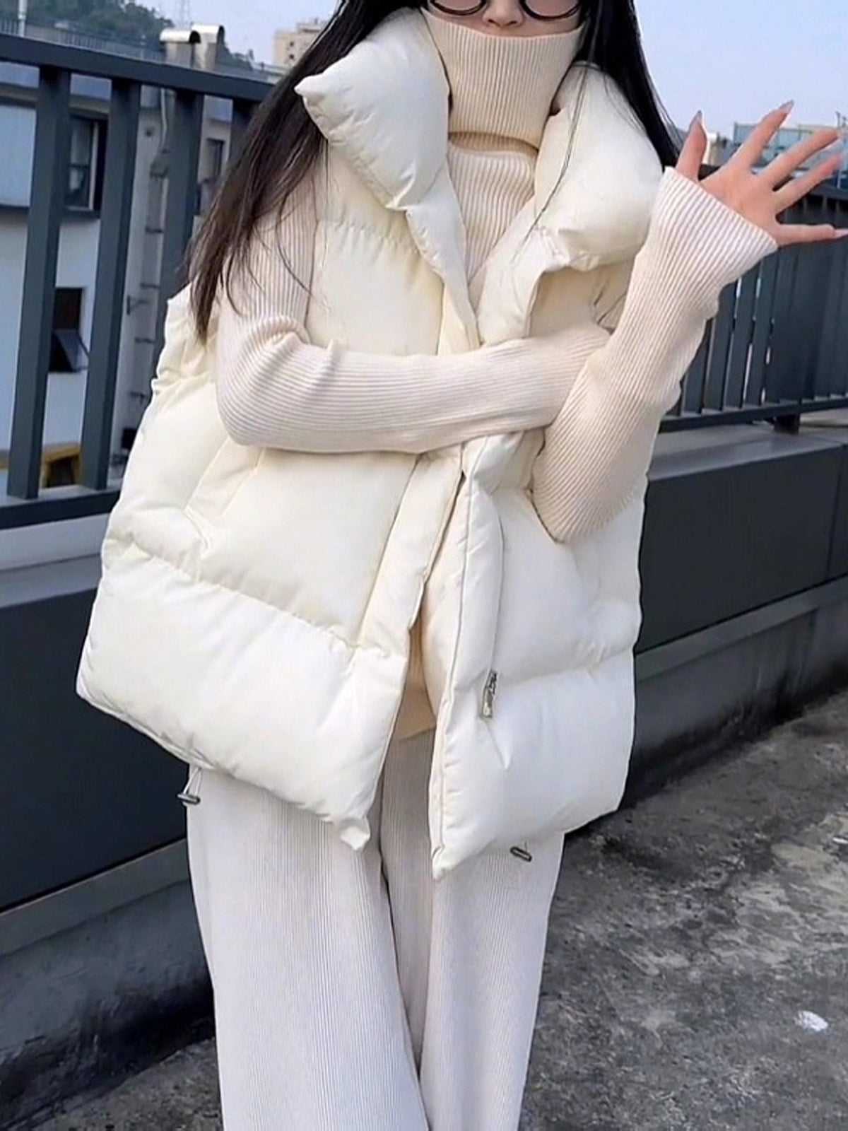 Women's Padded Stand-Collar Vest