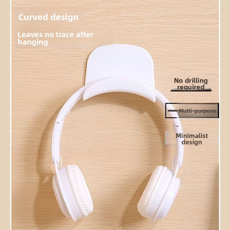 Multipurpose Headphone Holder with Adhesive Mount