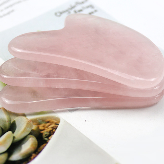 Pink Crystal Gua Sha Massage Tool