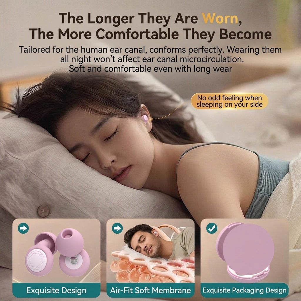 High Efficiency Sound Insulation Silicone Earplugs
