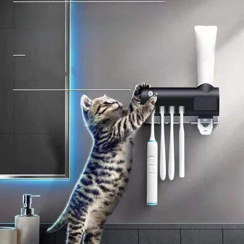UV Toothbrush Holder with Button or Touch Control