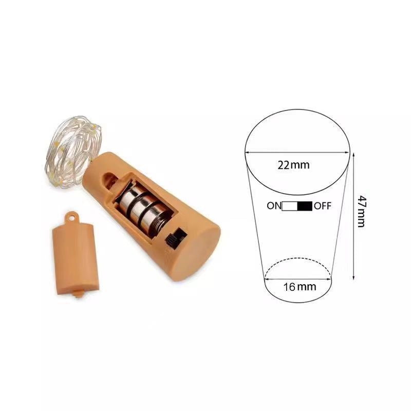 LED Wine Bottle Cork String Lights