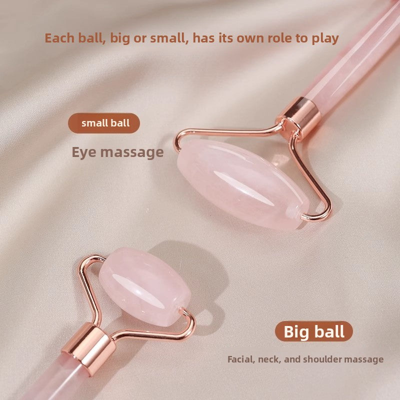 Crystal-Style Facial Roller & Gua Sha Set