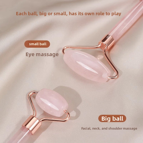 Crystal-Style Facial Roller & Gua Sha Set - image 2