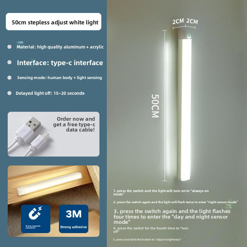 Ultra-Thin Rechargeable Motion Sensor LED Light Strip