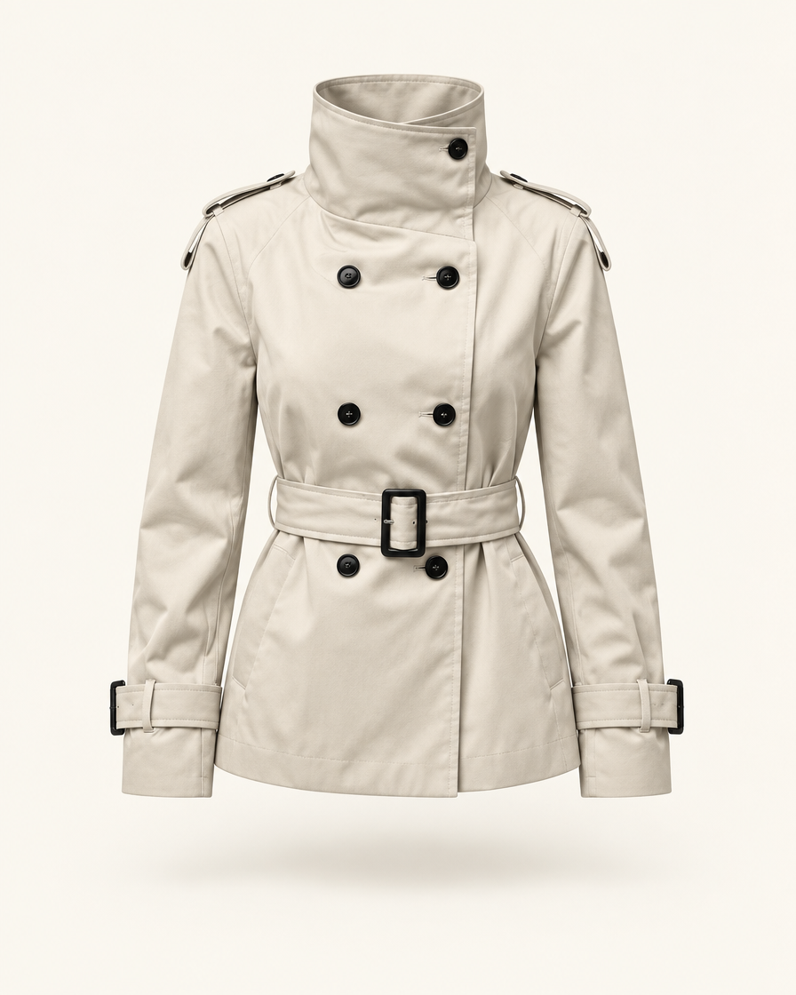 Women's Belted Trench Coat - clean product hero
