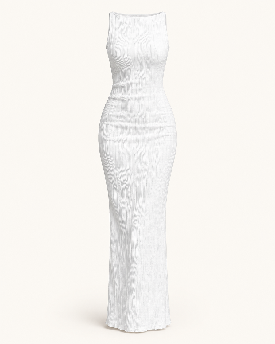Women's Ruched Sleeveless Maxi Dress - clean product hero